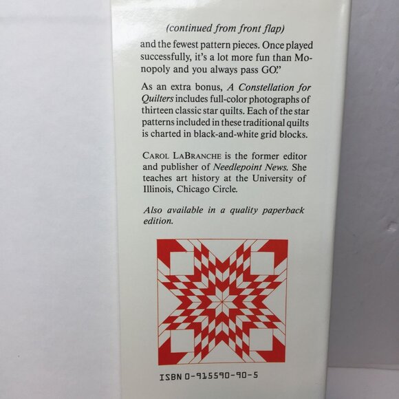 A Constellation for Quilters Star Patterns for Piecing Carol LaBranche Hardbound - Picture 11 of 12